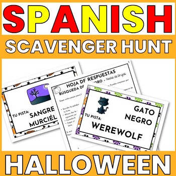 SPANISH HALLOWEEN SCAVENGER HUNT THUMBNAIL GRAPHIC