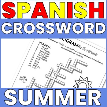 Spanish Summer Vocabulary Activities – Fun, Flexible & No Prep!