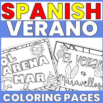 Spanish Summer Vocabulary Activities 