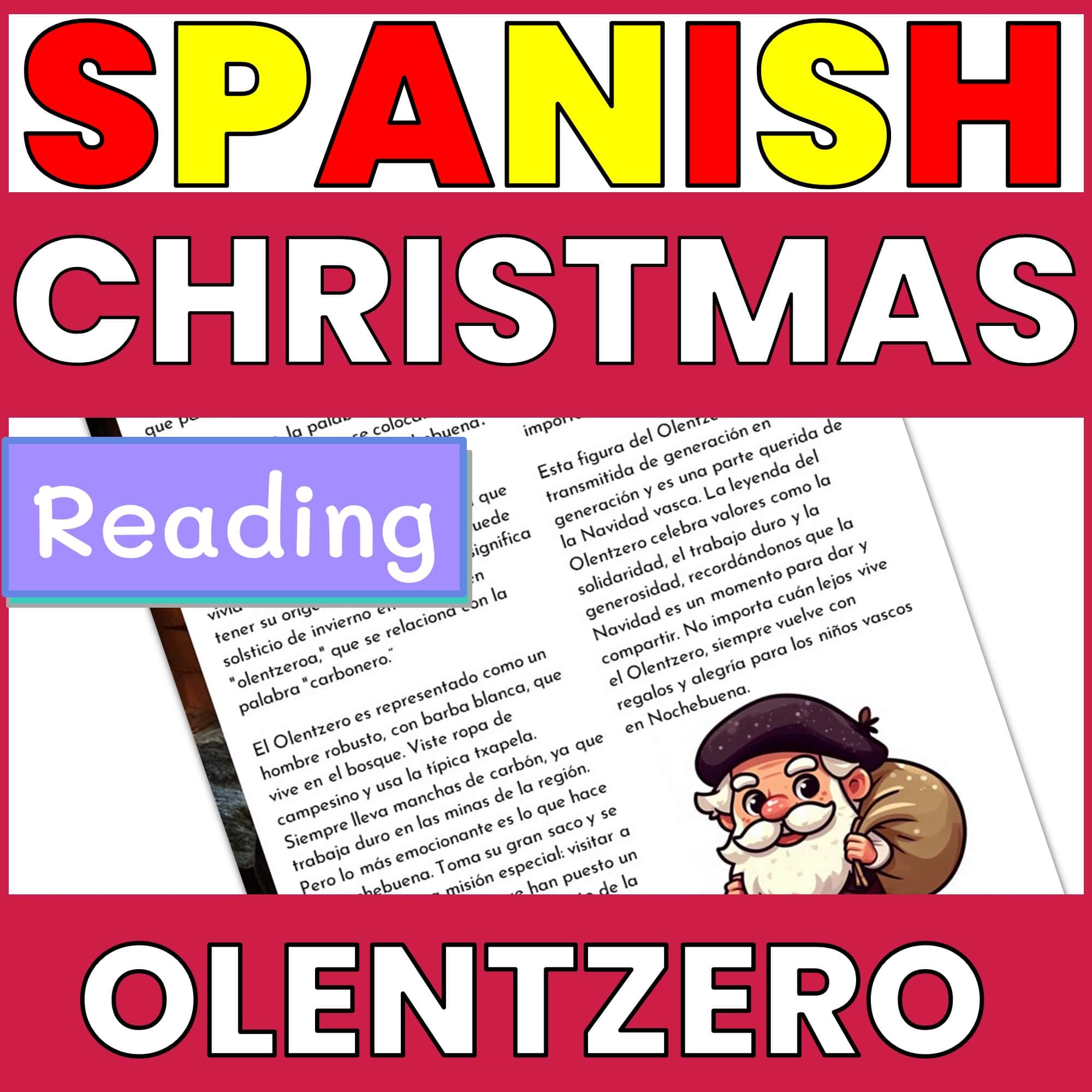 SPANISH FESTIVALS AND CULTURE SUB PLANS - CHRISTMAS OLENTZERO
