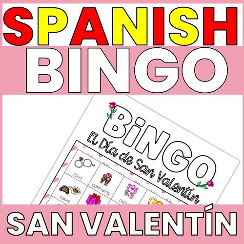 Thumbnail image for Spanish San Valentín Bingo Game
