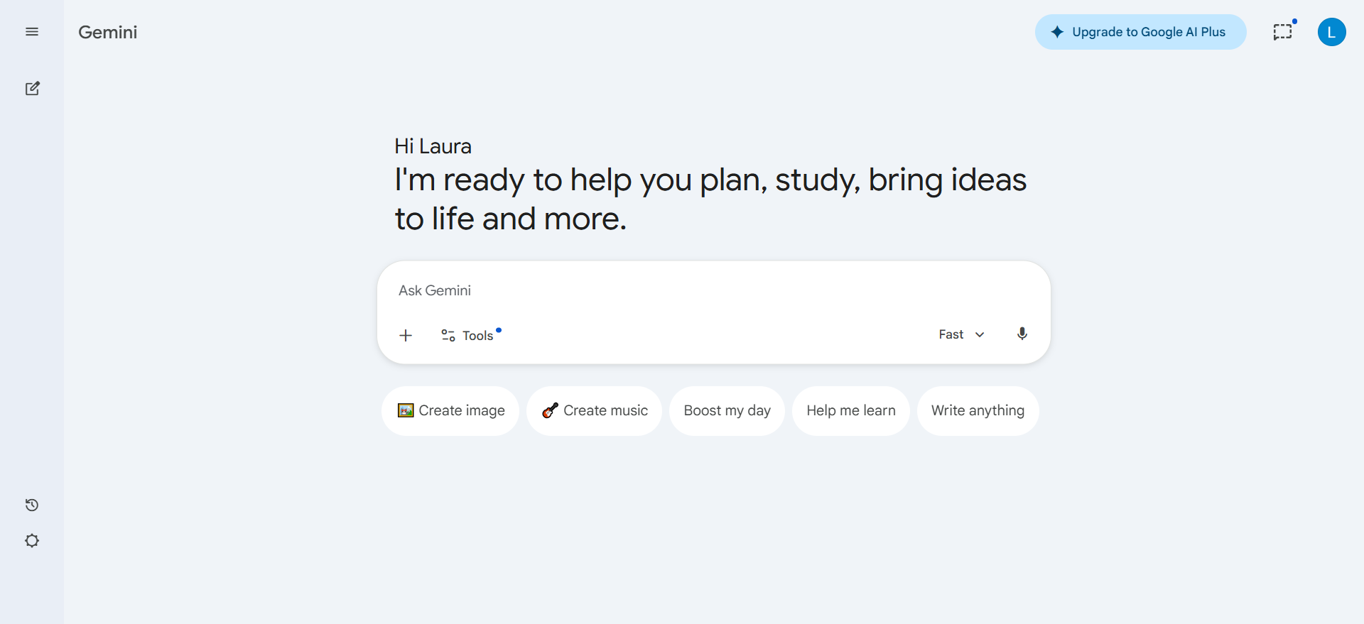 Lyria AI music generator interface