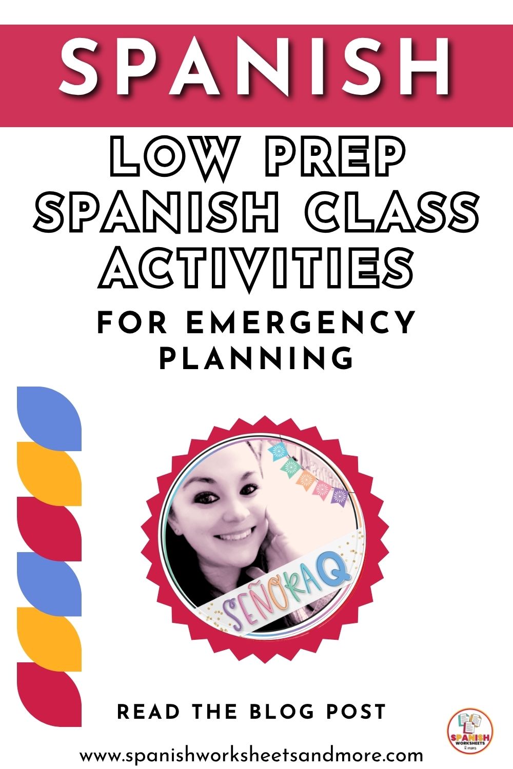Pinterest pin for blog post engaging activities for Spanish class