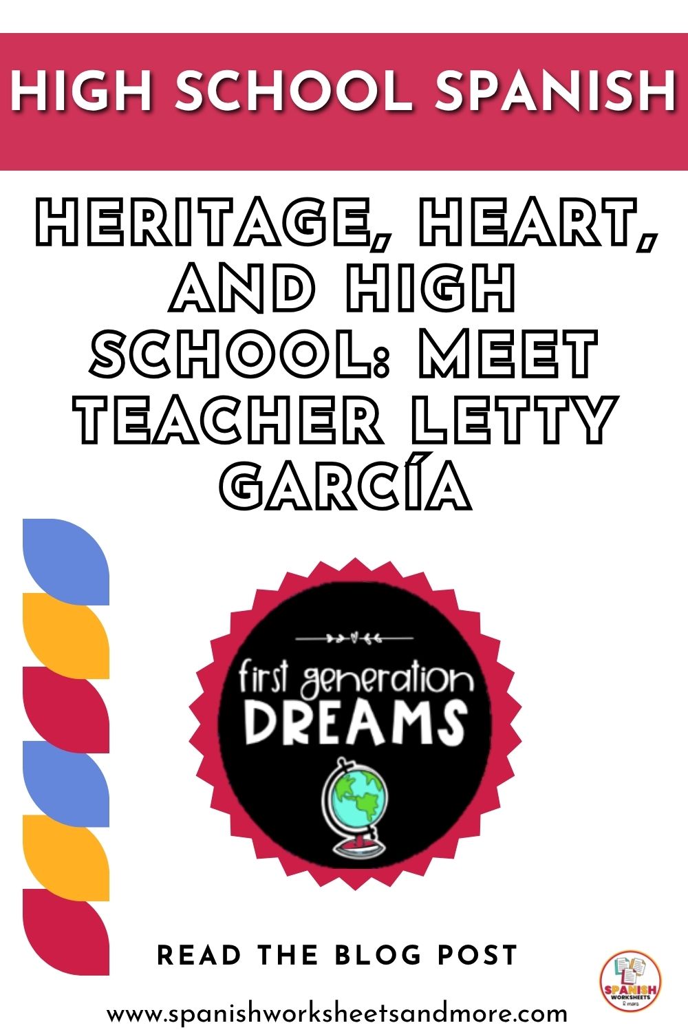 Pinterest pin High School Spanish Activities for Advanced & Heritage Learners