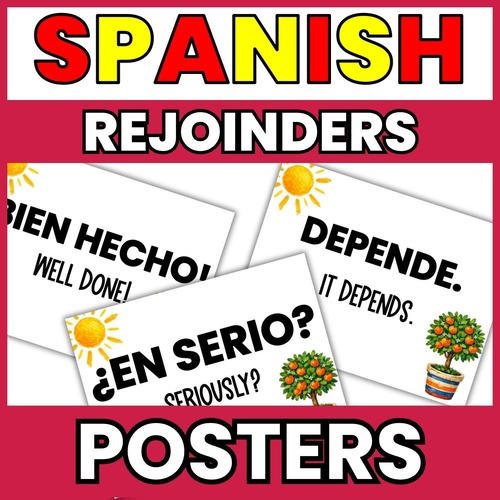 Thumnail of Spanish rejoinder posters featuring 3 examples of the posters.