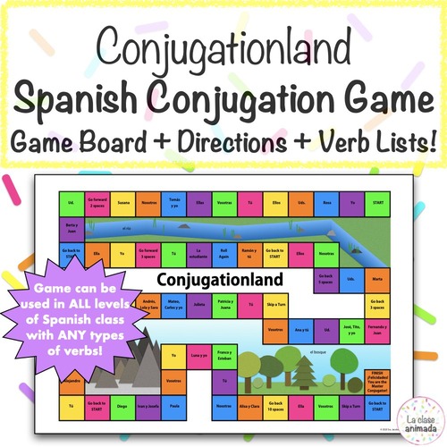 Spanish Conjugation Game La Clase Animada